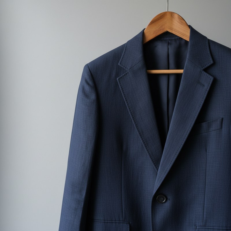 Navy Linen Blazer